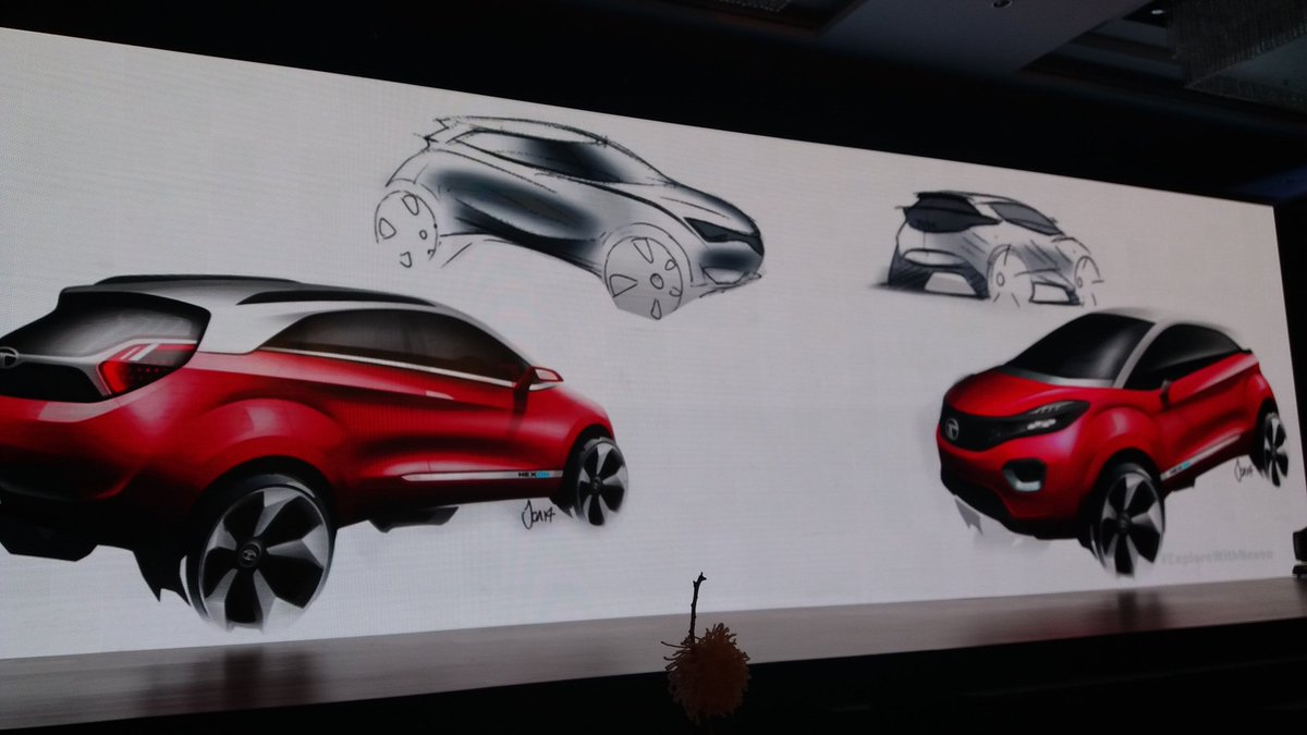 SwatiKJain's tweet photo. Tata Motors first few sketches of the COMPACT SUV Nexon;209mm ground clearnace of the car is class leading;1.2 l petrol &amp; 1.5l diesel option https://t.co/tGwi1tDm1q
