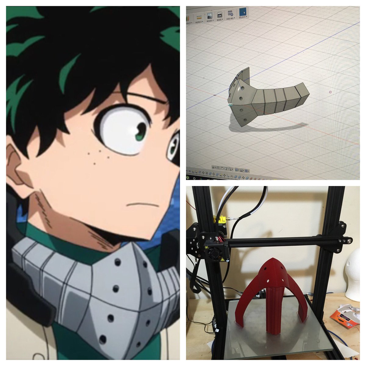 pinionplus's tweet image. Finished printing! #3dmodelling #3dprinting #pinionplus #cosplay #myheroacademia #myheroacademiacosplay #midoriya #deku #dekucosplay