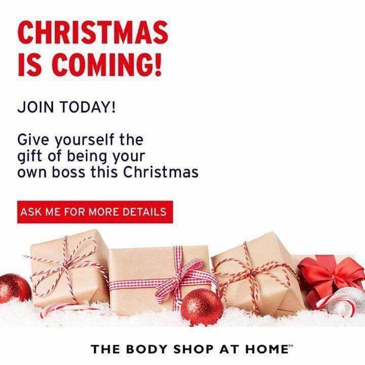 #summersellers #christmasjob #unlimitedincome #thebodyshopathome #tbsah #flexibleparttimehourstosuit