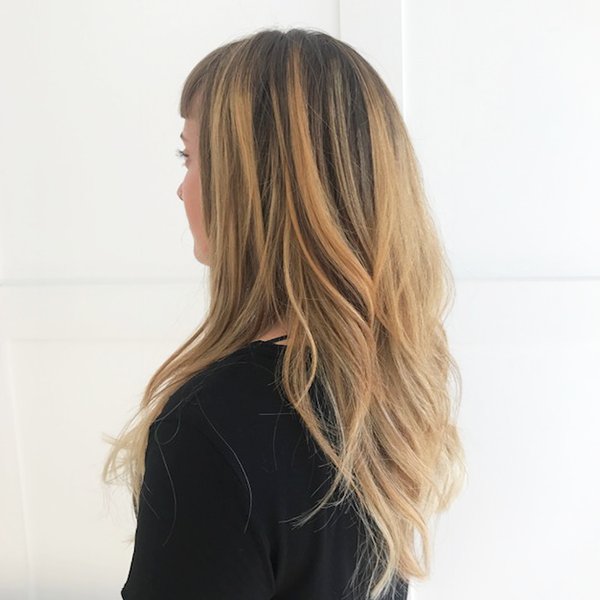 When Amber creates gorgeous soon-to-be blondes. Lighter and lighter, lovely warm tones! #STANDENMAY #wellahair #wellapro #balmainhair