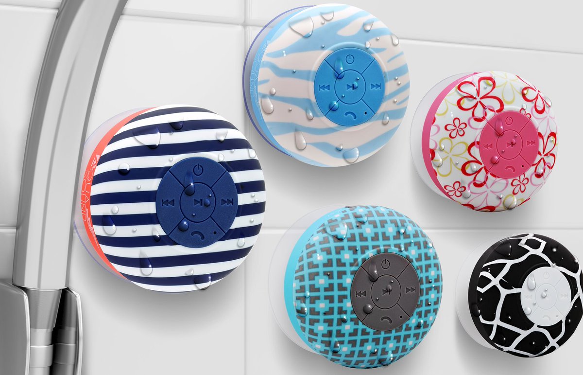 AduroProducts's tweet photo. These waterproof #aquasound speakers are perfect for the shower, beach, or pool! 💧📡Check them out here: https://t.co/YaV1SrkY6m #pool https://t.co/yXFjX7fQM3