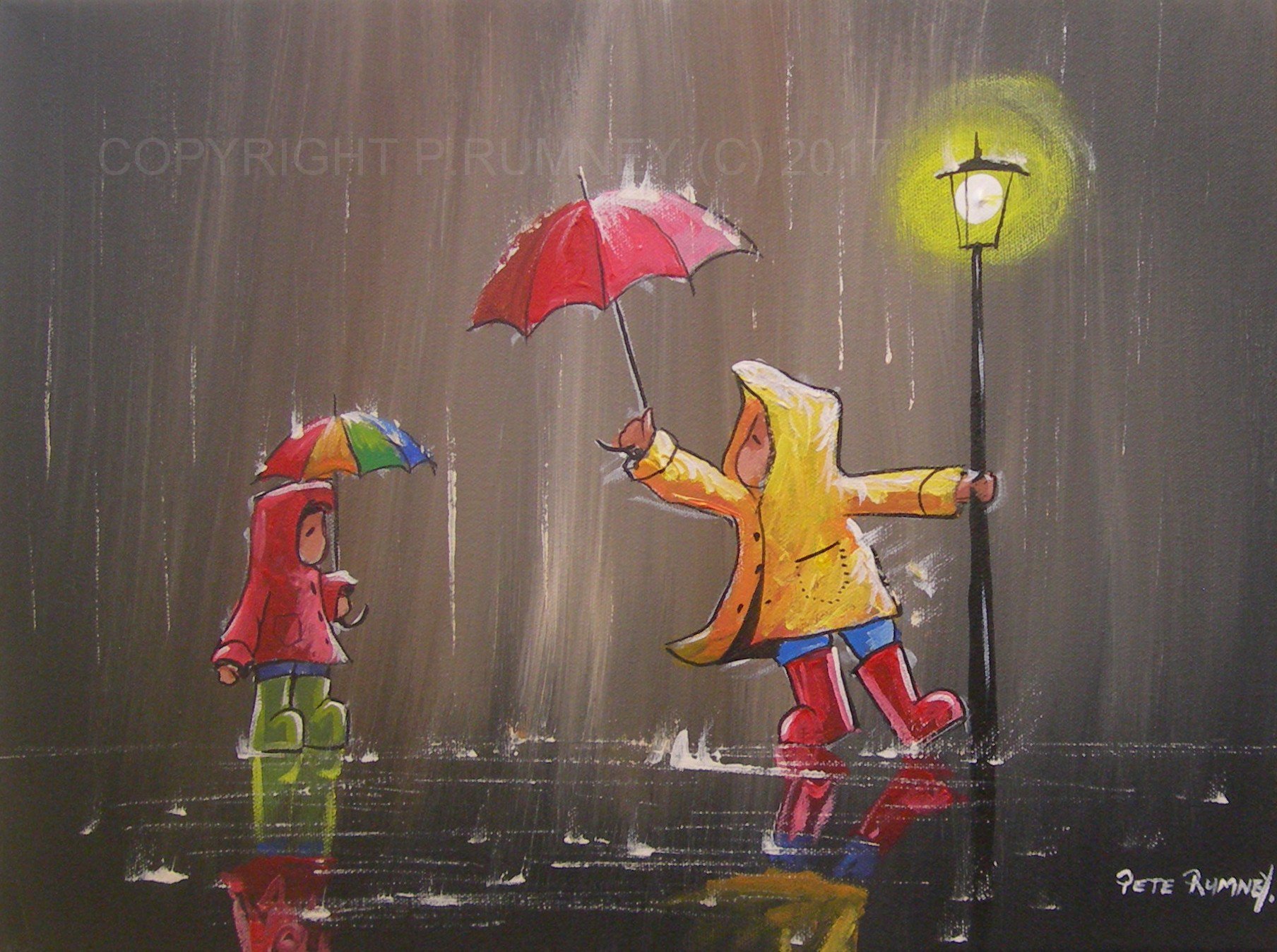 PETE RUMNEY ART on Twitter "more rainy day fun here weather rain 