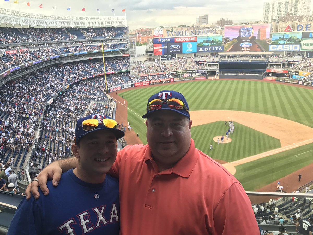 #Rangersflashback My brother and wife surprised me with tickets to the Rangers and Yankees in July 2017