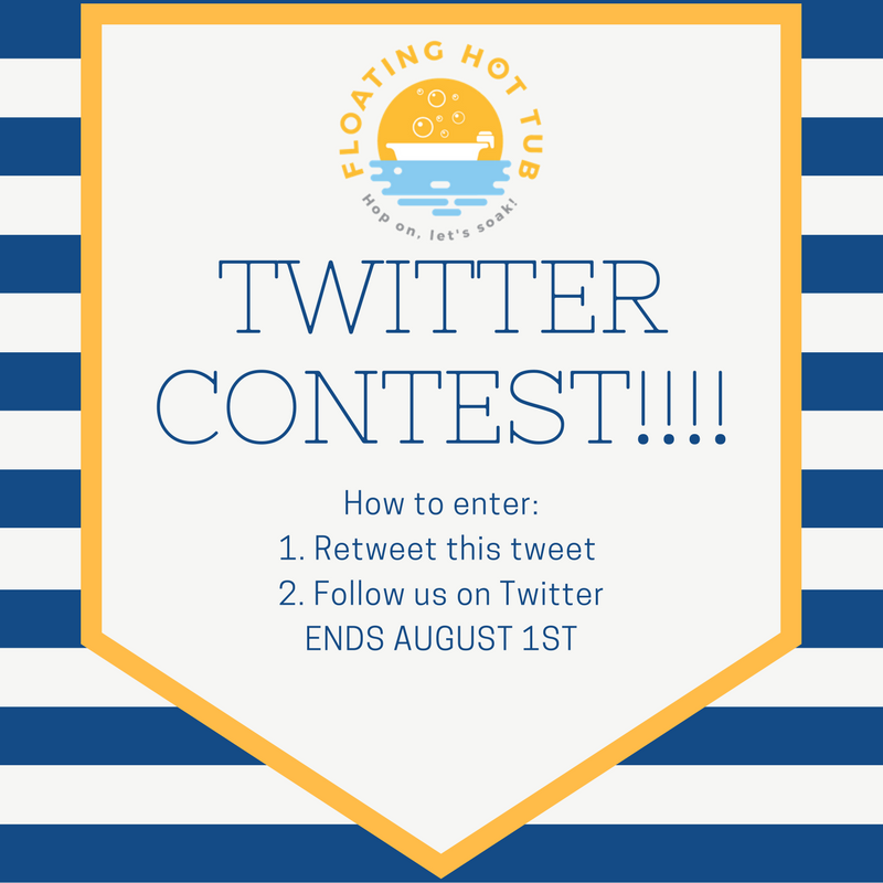 FloatingHottub's tweet photo. CONTEST ALERT We're giving away 1 free cruise to the lucky winner, simply FOLLOW us and RT this tweet. Contest ends Aug 1st! #floatinghottub https://t.co/rC2xscQSuj
