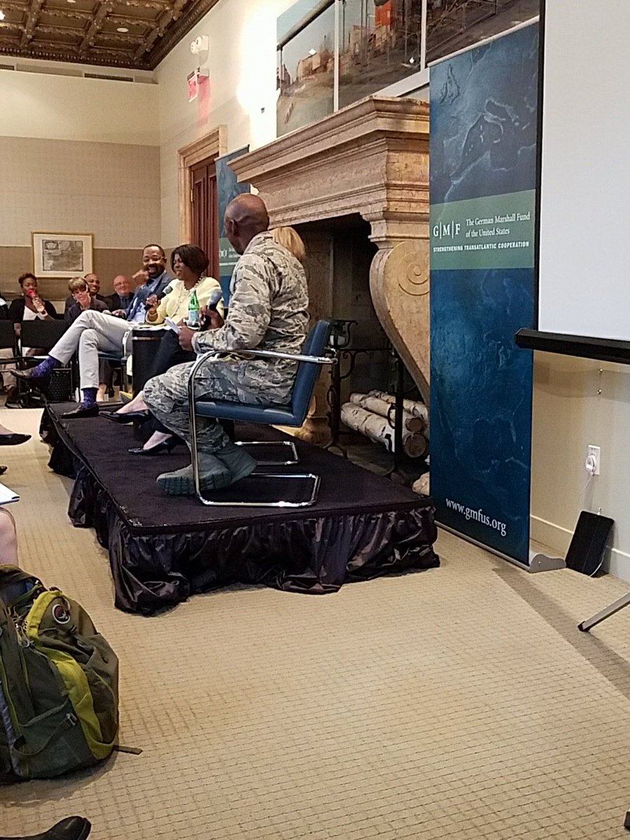 BeTrueBlue's tweet image. "We are embracing disruption in our thinking" @gmfus #diverseforces #crosssector dialogue