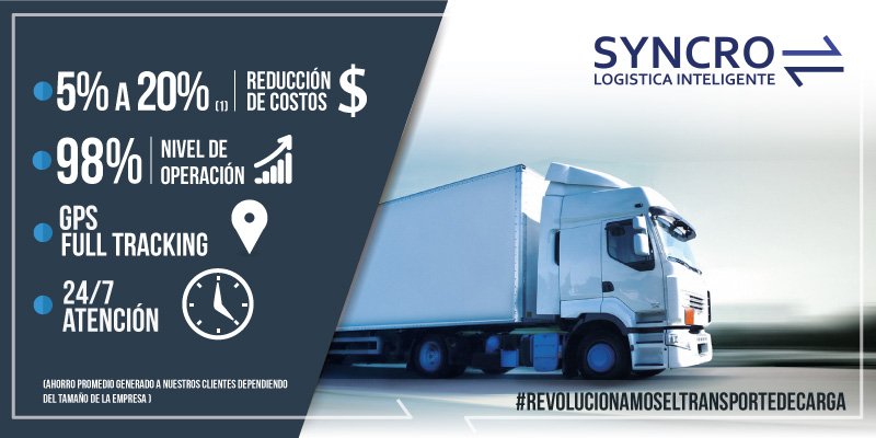 SyncroLogistic's tweet photo. Nuestra noticia en @revistalogistec Gracias!
Contenido completo aqui: https://t.co/mJsbRPEpXX https://t.co/cidteJ6XZq
