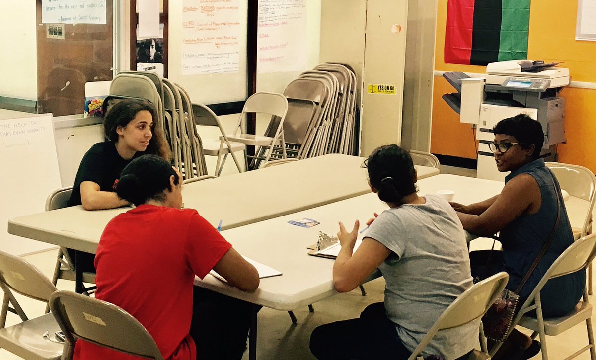 YUCphilly's tweet photo. #SummerProject interns holding in-office meetings with parents today about joining SACs! #CommunityControl #TransformativeOrganizing #phled https://t.co/MyWP7RN7Ev