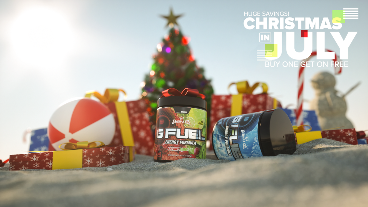 SoaRGaming's tweet photo. ITS HALF CHRISTMAS! Buy one tub of @GFuelEnergy, get ANOTHER FREE!!! 

https://t.co/uxjHCV3Z2X https://t.co/mj7IF9fZTq
