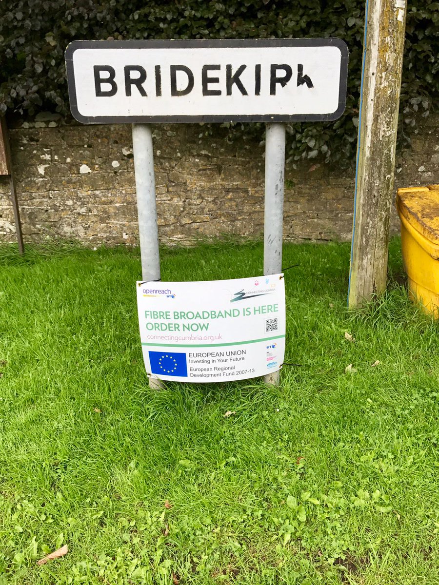 Connect_Cumbria's tweet photo. Urging residents in #Bridekirk 2 check https://t.co/fPRD3i5a0k 2 see if u can #upgrade to #fibre and enjoy a buffer free #broadband service https://t.co/YaIbhjVBBl