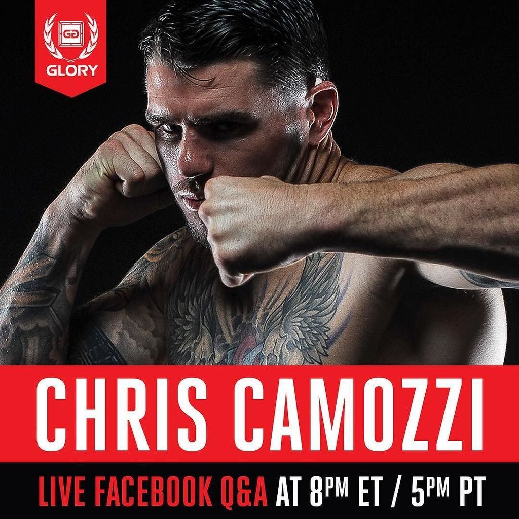 ChrisCamozzi's tweet photo. Join me on the @glorykickboxing FB page tonight for a live Q&A!!! Be there!!! #ChrisCamozzi #UFC #MMA #MixedMartialArts #MMAFighter #Kickbo… https://t.co/4RgK1Iz98X