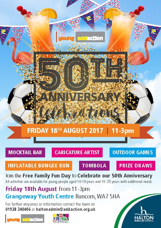 HaltonBC's tweet photo. We are putting on a day of fun with our friends from @YoungAddaction next month #Grangeway #Runcorn @HaltonYC #haltonhour https://t.co/AAuCoMe0ic