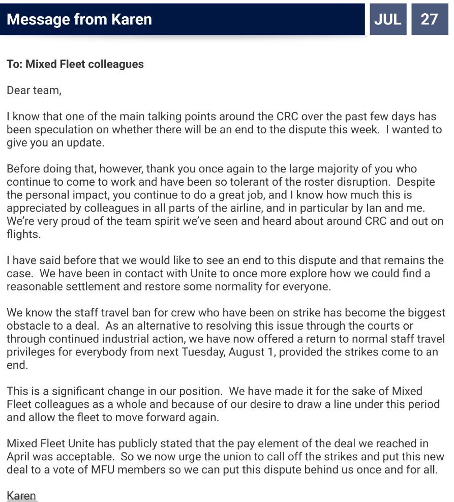 BAsolidarityMF's tweet photo. Let's forget all this and pretend it never happened. Ok?... Please?... #ToFlyToStarve #BAlowpaynoway @British_Airways https://t.co/OfJ809yIKG