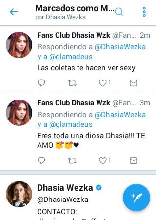 FansClubDhasia's tweet photo. Muchas gracias @dhasiawezka 😘😘❤ esto es muy hermoso https://t.co/mkQZclG3IC