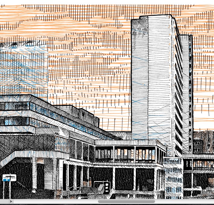 himHallows's tweet photo. When printed the orange will be fluoro and burning through that cloudy sky 🔥

#0161brutal #PremierHouse https://t.co/T223NmHyhX