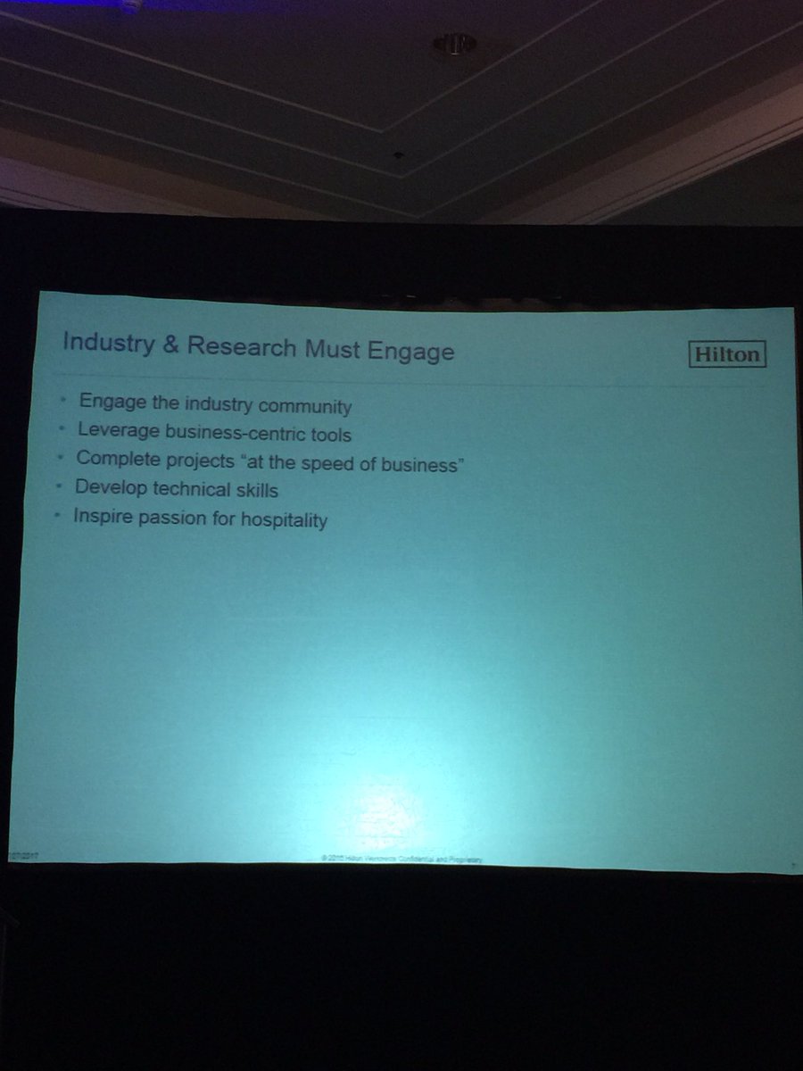 IntCustomer's tweet image. We concur! You need to bridge the gap between industry academia at "the speed of business" #hospitality