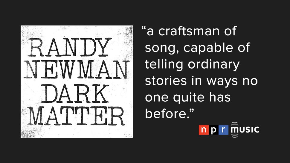 Randy's new album, #DarkMatter, due August 4, is streaming in full till then as an <a href="/NPRmusic/">NPR Music</a> #FirstListen: npr.org/2017/07/27/537…
