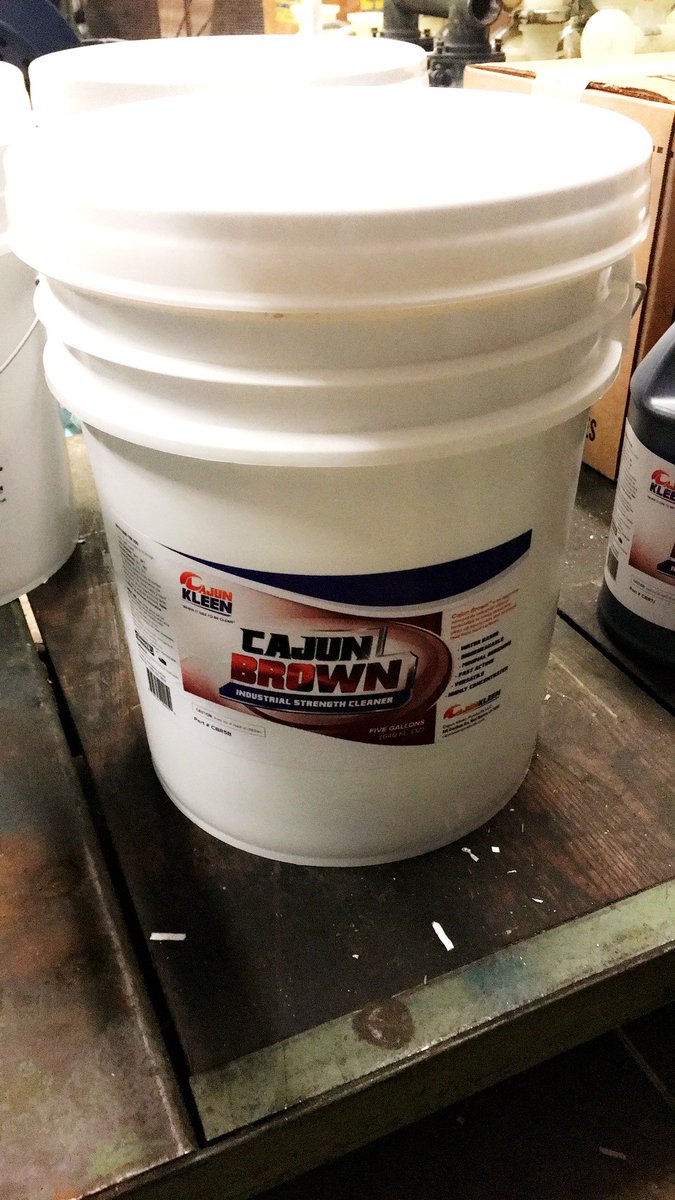 BayouPumps's tweet photo. Who needs some Cajun Brown!? We are stocking up! Totes, Drums, 5 Gal buckets, &amp; 1 gallon. Hurry! This stuff is selling like crazy!#degreaser https://t.co/06S3KIw5gJ