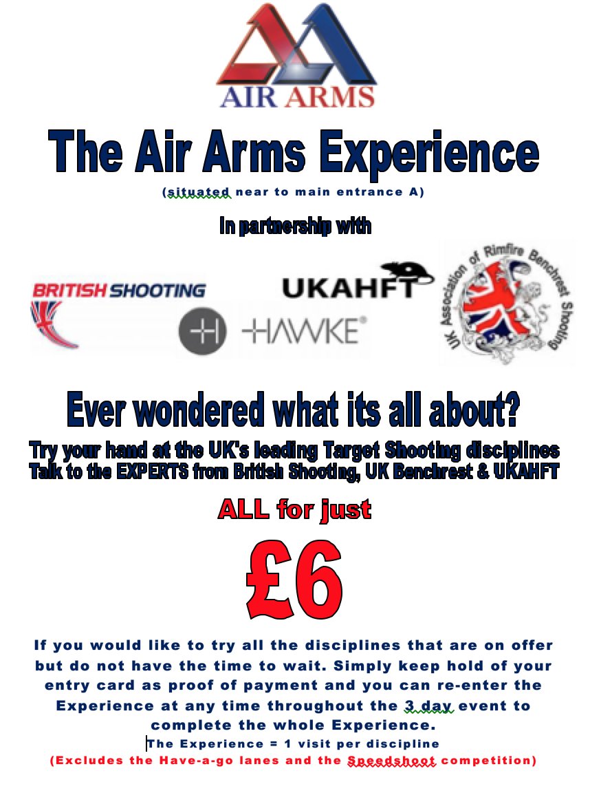 AirArmsUK's tweet photo. We're all set for @TheGameFair tomorrow!! Come along and take part in the #AirArmsExperience and #SpeedShoot competition!! https://t.co/JDoEwvp0M2