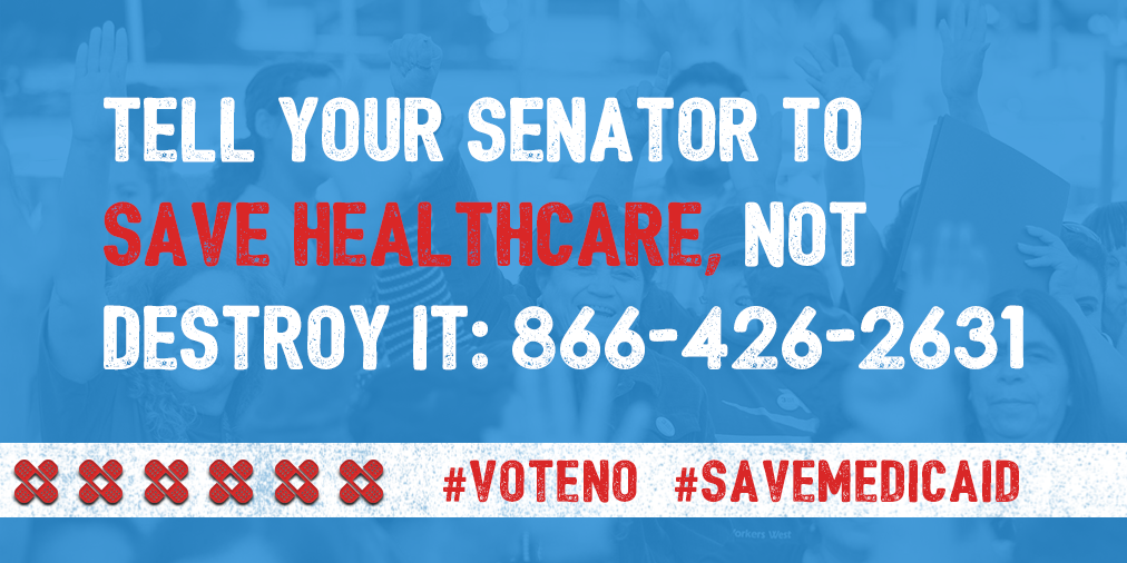 seiufl's tweet photo. This is a matter of life and death for many Americans. Tell Congress to #ProtectOurCare. Call 866-426-2631 now. #SaveMedicaidSaveLives https://t.co/Ede6FOF3RU