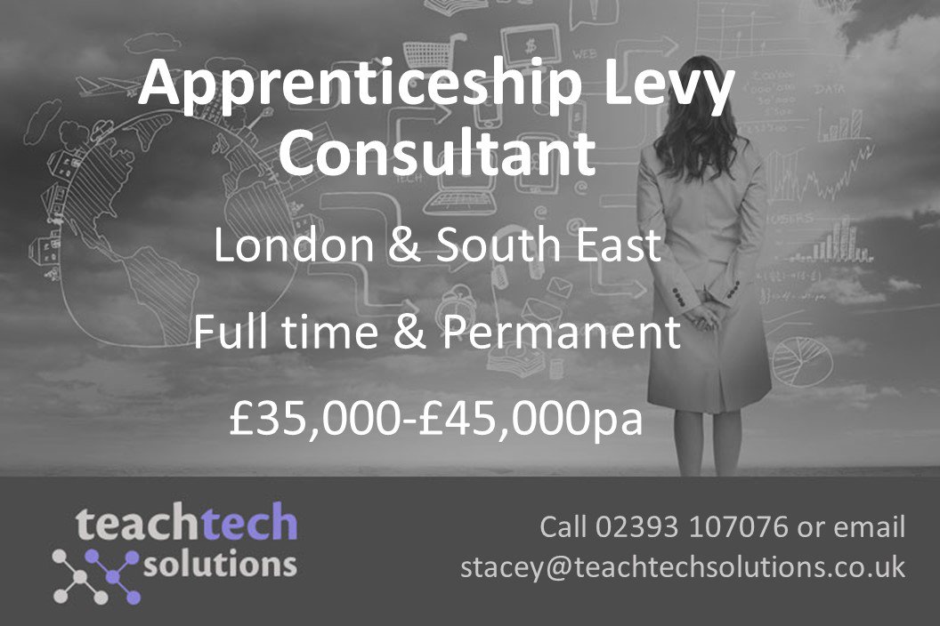 StaceyTeachTech's tweet photo. Check out our website for new roles: https://t.co/mFYANWZO1U
@TeachTech_UK #teachtech #apprenticeships https://t.co/g1GNL2CZQb