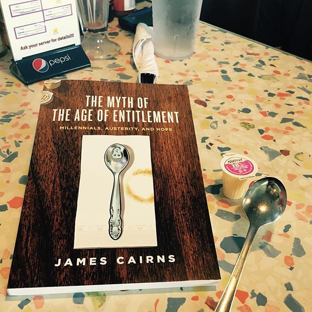 utpress's tweet photo. Advance copies are in! Smart new book on #millennials and #entitlement by James Cairns of @Laurier #dinerstop #nosilverspoons #bookstagram https://t.co/u2NikLnROy