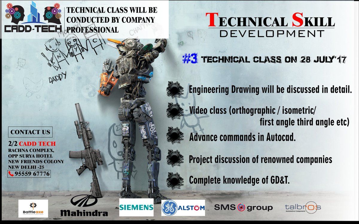 TechCadd's tweet image. #3 Technical class on 28july&apos;17