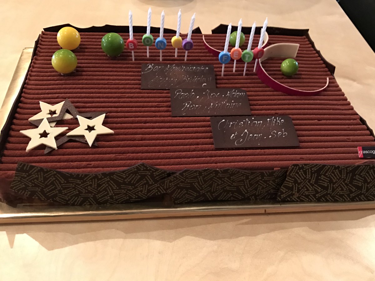 Unity3DMTL's tweet image. We celebrated the July birthdays yesterday! A big thank you to La Gascogne for the delicious cake. We loved it!