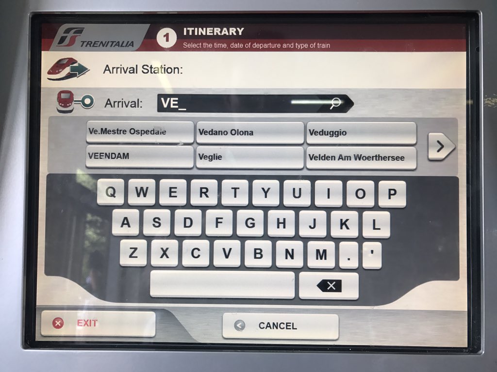 Zoekplaatje: naar welk station in Nederland kan je In Pietra Ligure, Italie blijkbaar gewoon een kaartje kopen? Service van de FS.