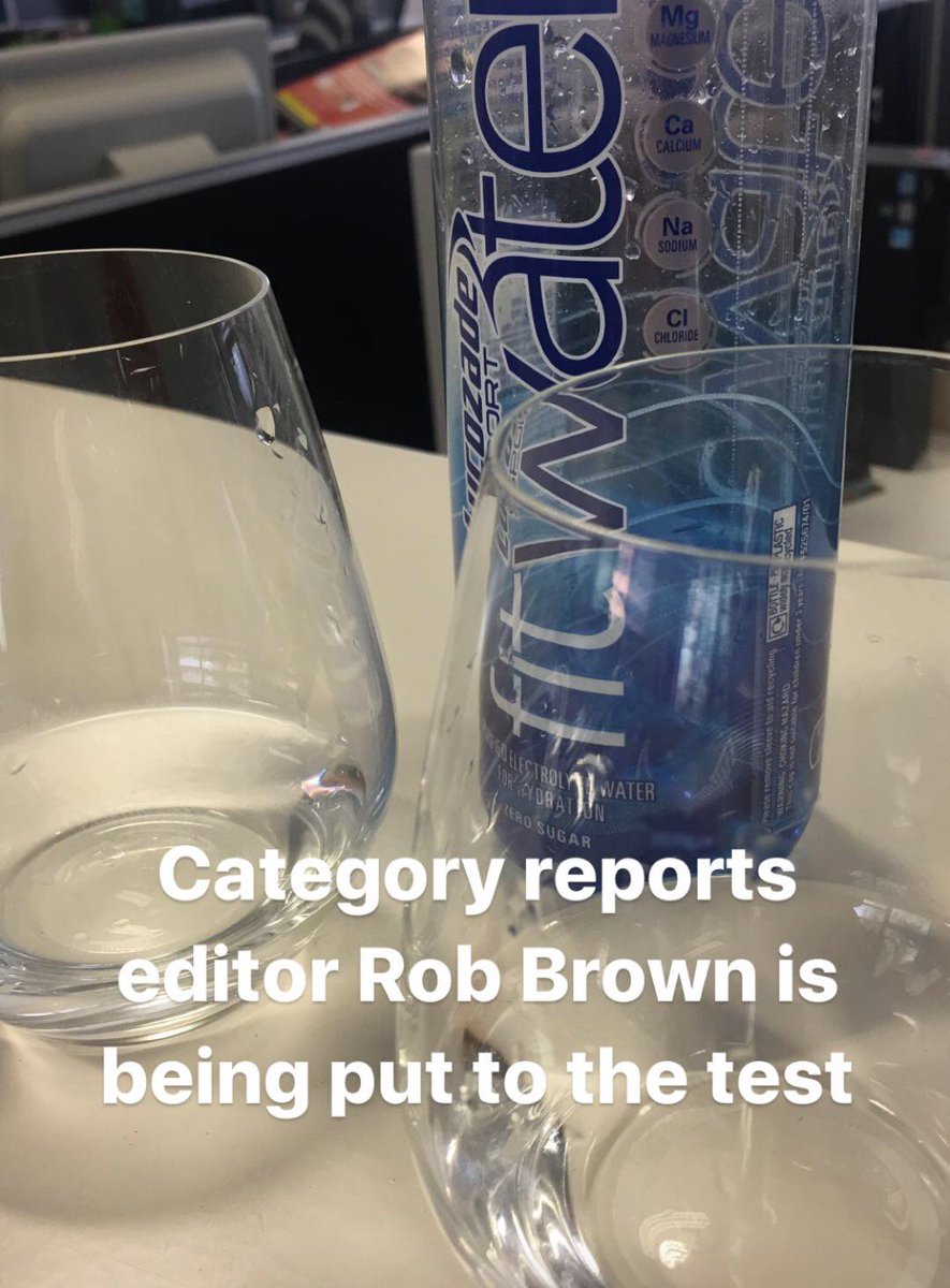 TheGrocer's tweet photo. On our Insta story now, can @RJABrown tell @LucozadeSport #FitWater and tap water apart? 💦💦 We're https://t.co/teUn7wvJv9 https://t.co/y3WR0AuKQC