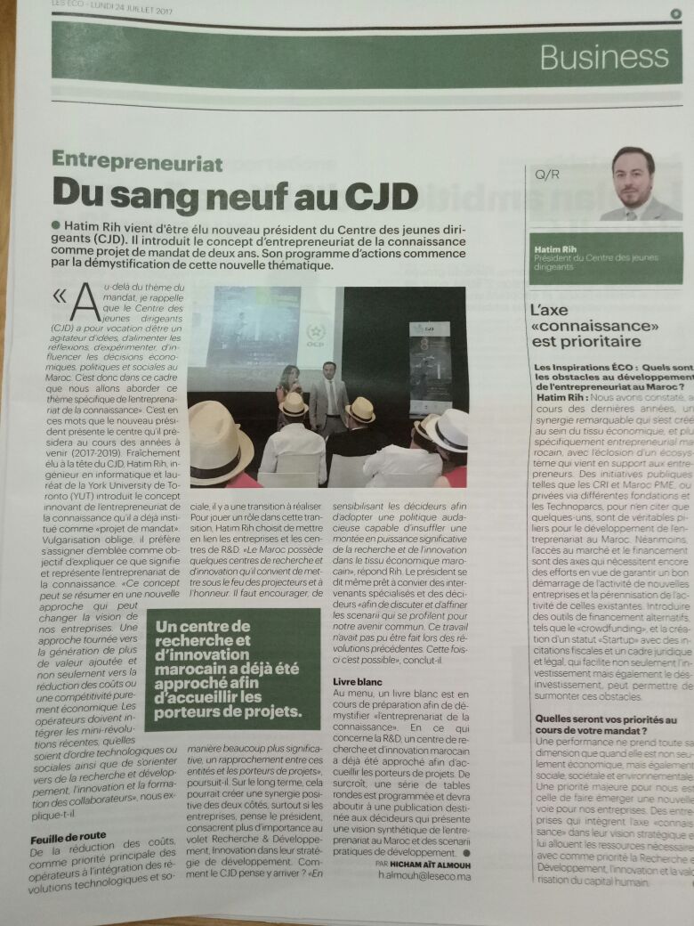 CJDmaroc's tweet photo. @CJDmaroc @LesEcoMa #Entrepreneurship #KNOWLEDGE #DigitalTransformation #Recherche #Developpement 
https://t.co/HPhrVpP1zc https://t.co/nYuBcaDDsw