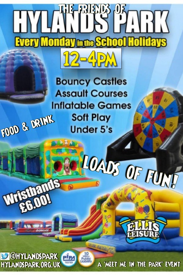 hylandspark's tweet photo. @GideaParkLife @haveringyouth We have an inflatable day also, in fact every Monday through the holidays, just turn up.
I am sure the family day will be the same. https://t.co/ecQlYO5TAB