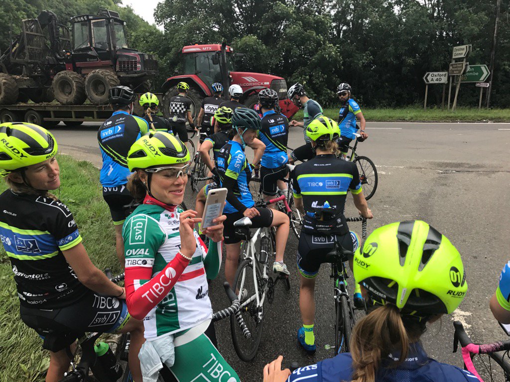 paulc71's tweet photo. Hanging with the pros. A privilege to ride with some of the world's best cyclists. Go @teamTIBCO #womenscycling https://t.co/bIxrc6IsYv