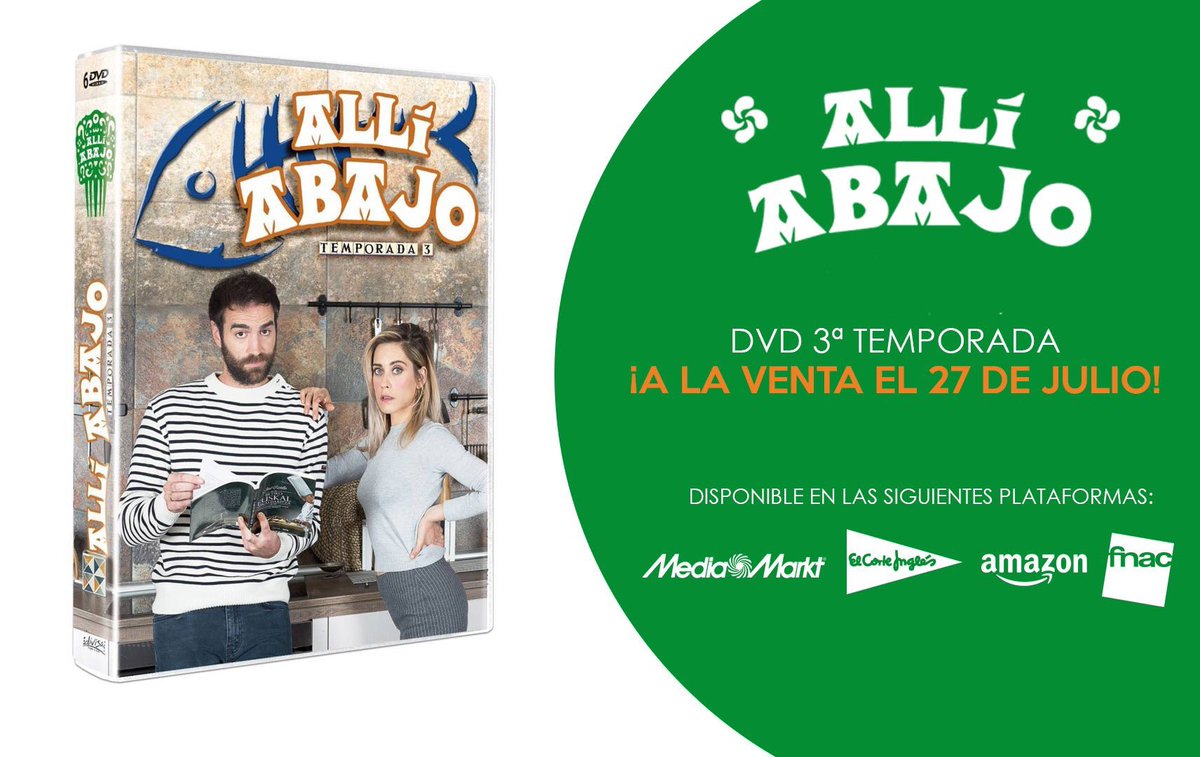 Ya esta a la venta el DVD de la 3ª temporada de alli abajo.