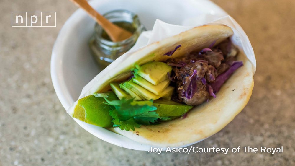 NPR's tweet photo. The arepa is having its moment. That's what happens when millions flee Venezuela and settle around the world. https://t.co/G37j3rwnvV https://t.co/Y8H9UiNP4e