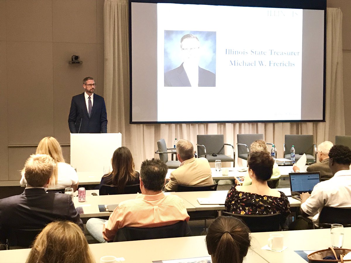 ILTreasurer's tweet photo. The #ILGIF summit is a networking opportunity for entrepreneurs & fund managers, w/ aims to grow Illinois’ economy. https://t.co/z3hJQsAd7i https://t.co/yXpppeOaY8