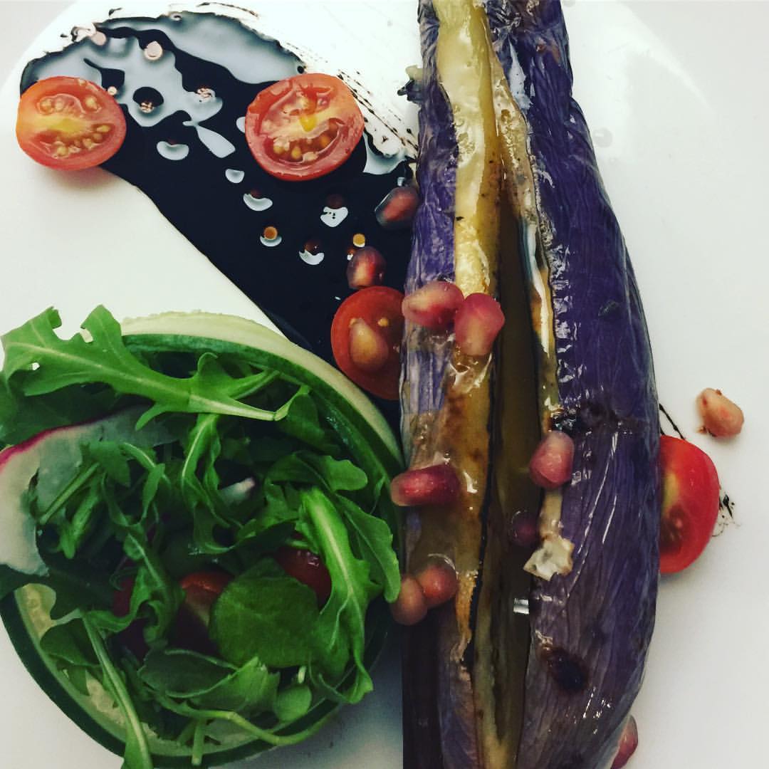 MarronBistro's tweet photo. Come in and try our newest addition to our menu > Grilled Miso Eggplant Salad!
#ThursdayThoughts #Foodporn #Kosher #KosherTO #TBT #Foodie https://t.co/eC4eLcrfrM