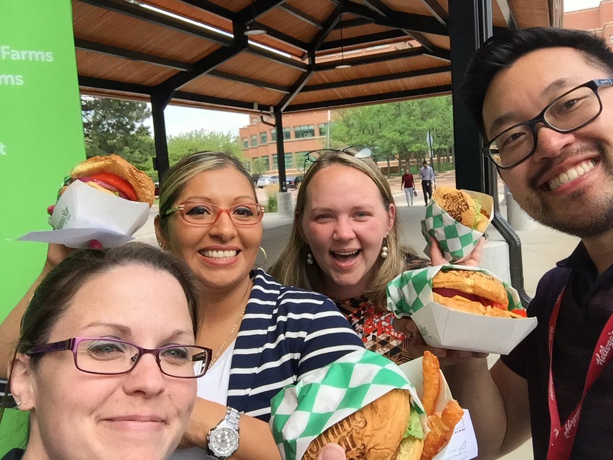 Lunch time courtesy of #morningstarfarms #kellogg #battlecreek