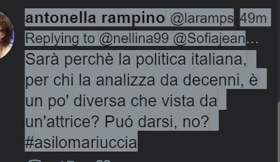 nellina99's tweet photo. Dopo questa perla, vi saluto e lascio il campo alle donne del tuider, quelle brave. https://t.co/N0JQsGGD8u