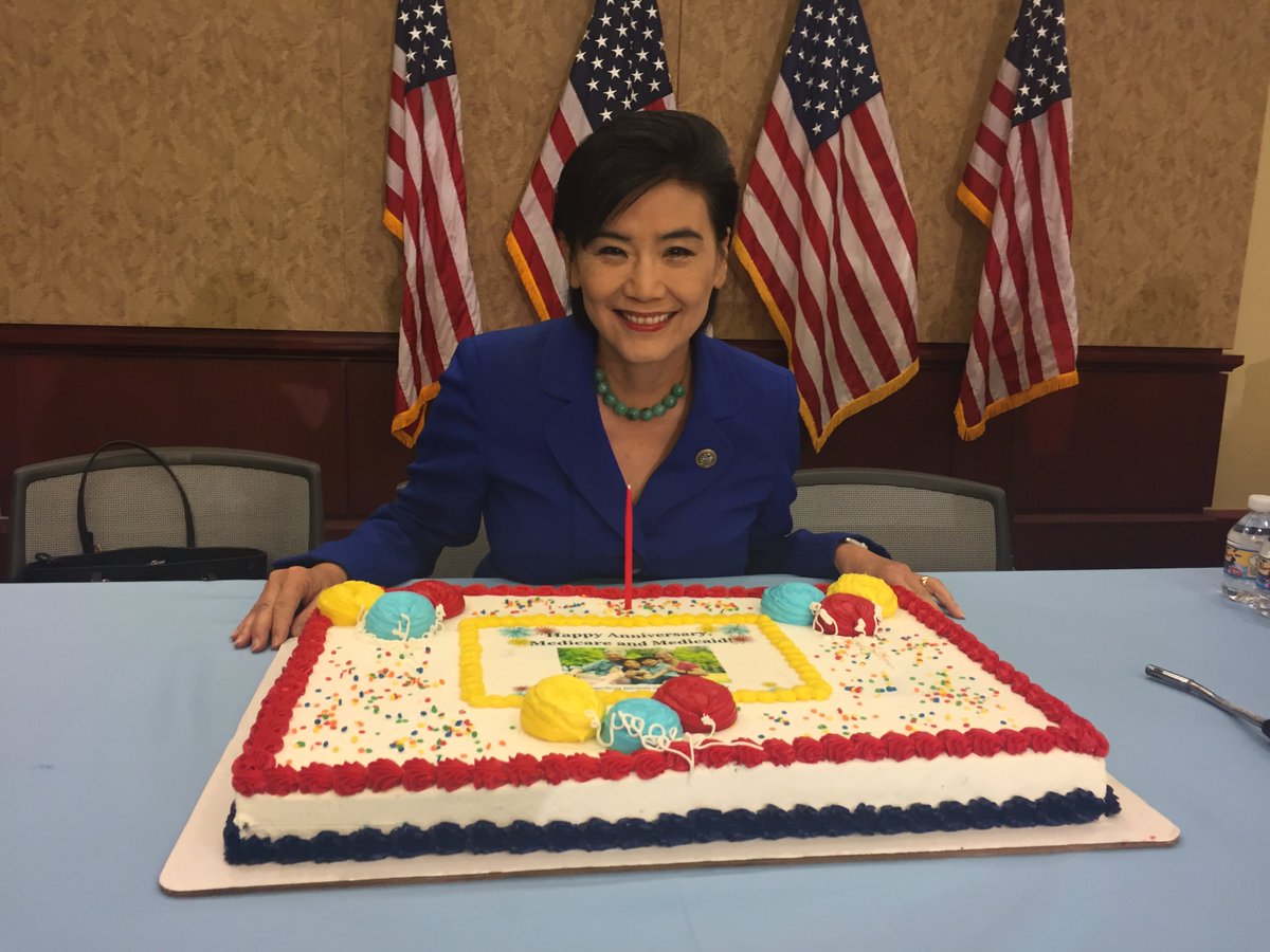 RepJudyChu's tweet photo. Celebrating 52 yrs of #Medicare &amp; #Medicaid protecting seniors, those w/ disabilities, women, &amp; families. We must protect these programs https://t.co/9B2gjonCpv