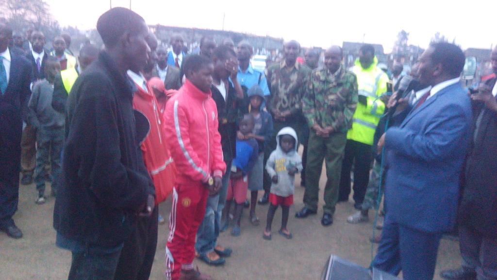 BREAKING! NEWS HERE AT MAZEMBE GROUNDS FOUR PEOPLE HAVE RECEIVED THE GOD OF THE PROPHET.  #ProphetDrOwuor