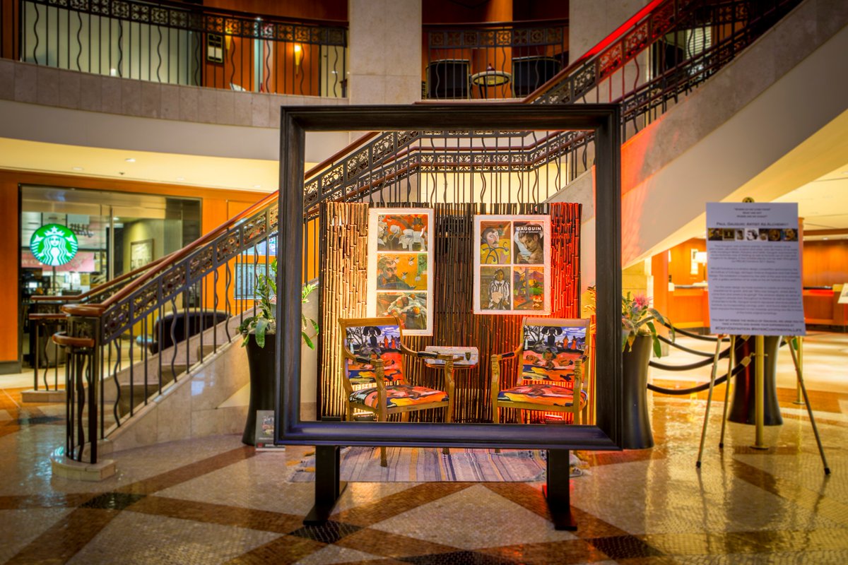 GoTheMile2Smile's tweet photo. @artinstitutechi @michiganavemag Had so much fun this year designing our Project Windows tribute to Paul Gauguin #Defydefinition https://t.co/ryYaE9Xegn