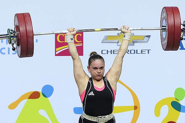 COCH_cl's tweet photo. FERNANDA VALDES CAMPEONA PANAMERICANA DE PESAS EN USA. Logró 111 kilos en arranque y 142 en envión con total Olímpico 253 kilos
Grande Feña https://t.co/3jhFm7auxT
