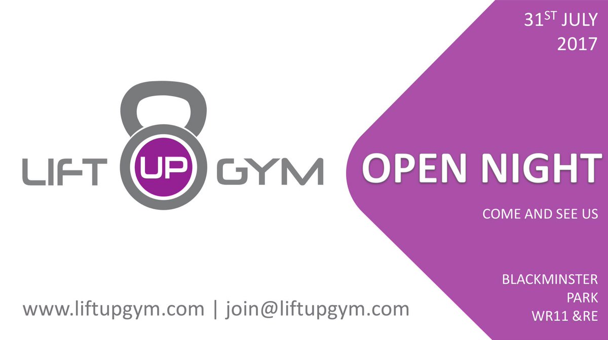Open evening for the gym on Blackminster Business Park. Pop through and take a look around. It's looking fab