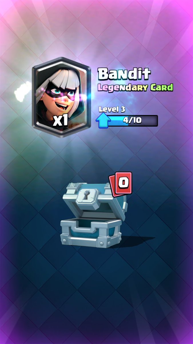 shooting28mg's tweet photo. Wow! @ClashRoyale is being nice to me all of a sudden! #freelegendary from a silver chest! #clashroyale https://t.co/YTaYFKD69o