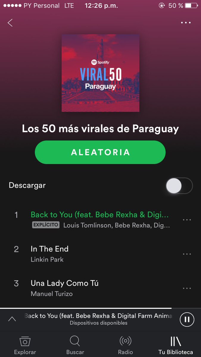 aramiav_'s tweet photo. @HLupdates @LouisT91Updates @ttomlinsondaily @LouisPromoSquad @LouisWTNews @TheLouisSource @KingLWTPromo @backtyouproject @Louis_Tomlinson @BebeRexha @DigiFarmAnimals #1 Paraguay viral 50 🇵🇾 #BTYStreamingparty https://t.co/16g1Z6wxa6