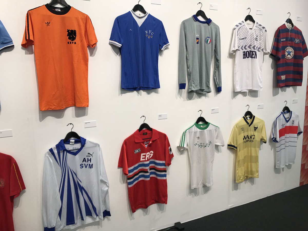 jamesjamesbrown's tweet photo. The Art of The Football Shirt now over. But @nealheardauthor plans to tour it U.K. &amp; Europe. I'll be along for the ride. @JacketReqd https://t.co/U47kG71FjG