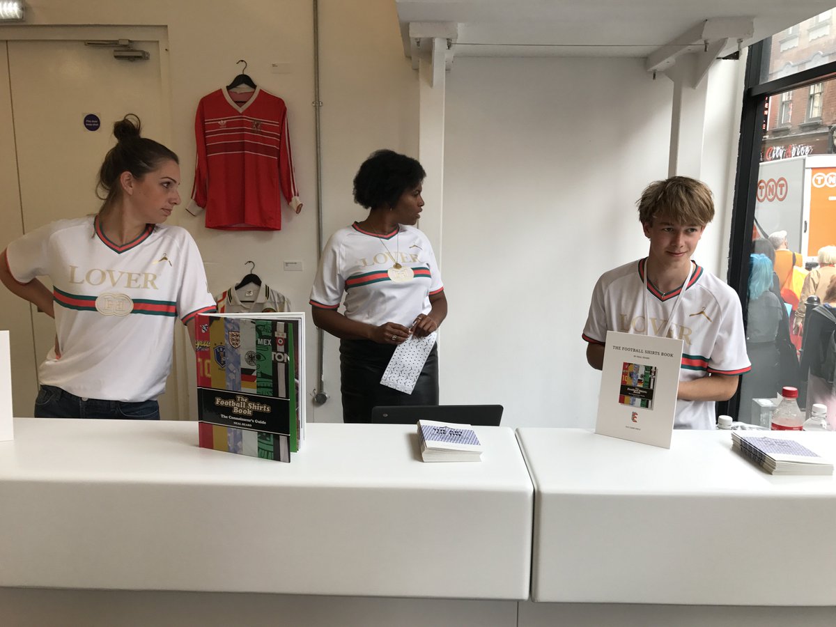 jamesjamesbrown's tweet photo. The Art of The Football Shirt now over. But @nealheardauthor plans to tour it U.K. &amp; Europe. I'll be along for the ride. @JacketReqd https://t.co/U47kG71FjG