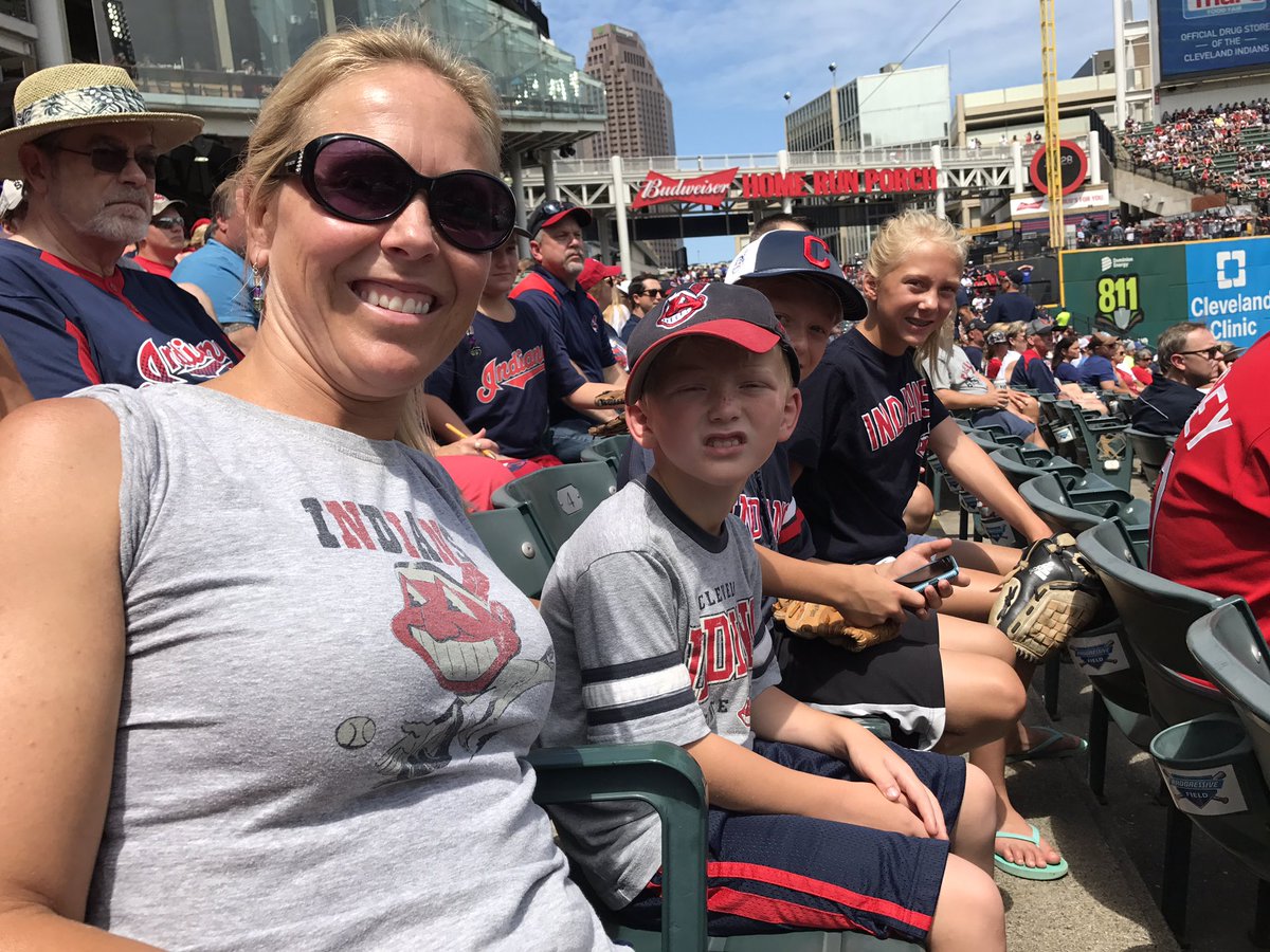 IAmJChappy's tweet photo. Go Tribe!! Perfect day in CLE! #tribetown https://t.co/dSZWpJcKiK