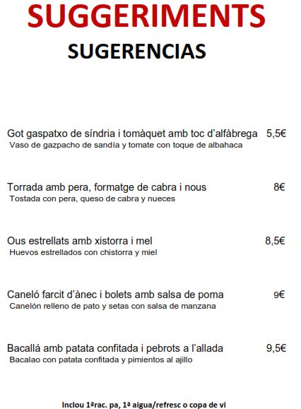 Ya están aquí las #sugerencias especiales (#jueves y #viernes noche + #sábado todo el día). 😉 #bitxarracu #gastrobar #tapasyplatillos