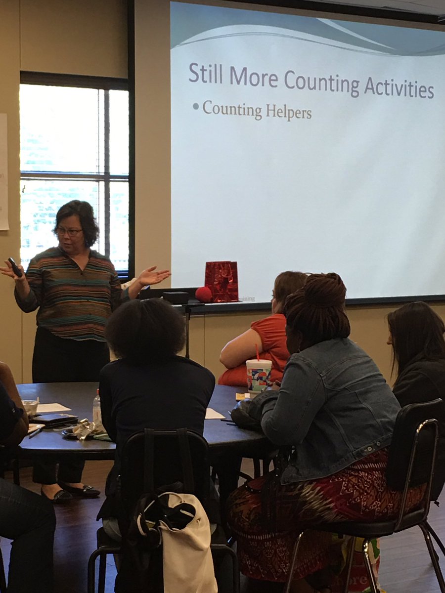 R10N4F's tweet photo. Mary Vermette is discussing "The Preschool Math Superpowers: Counting and Number Sense" #R10N4F2017 https://t.co/LiQdQC68tU